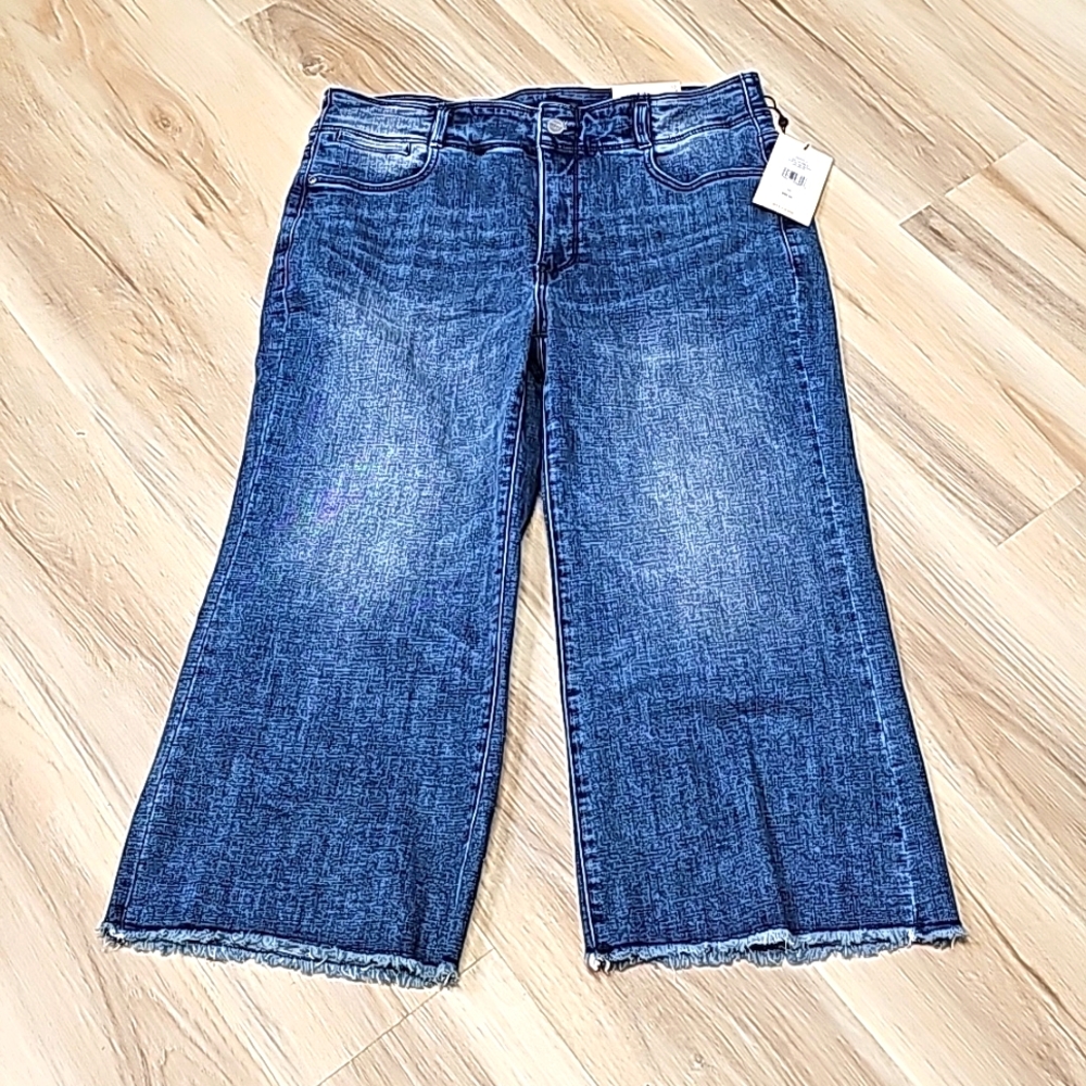 NYDJ Wide Leg Jeans Capri HR Major